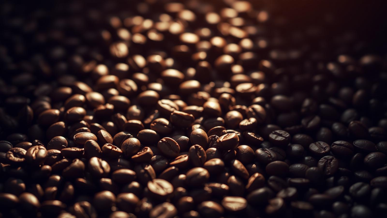 Roasted coffee beans